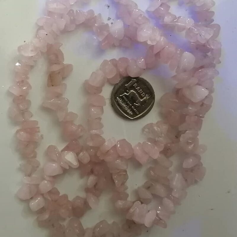 Semi Precious Chips Rose Quartz