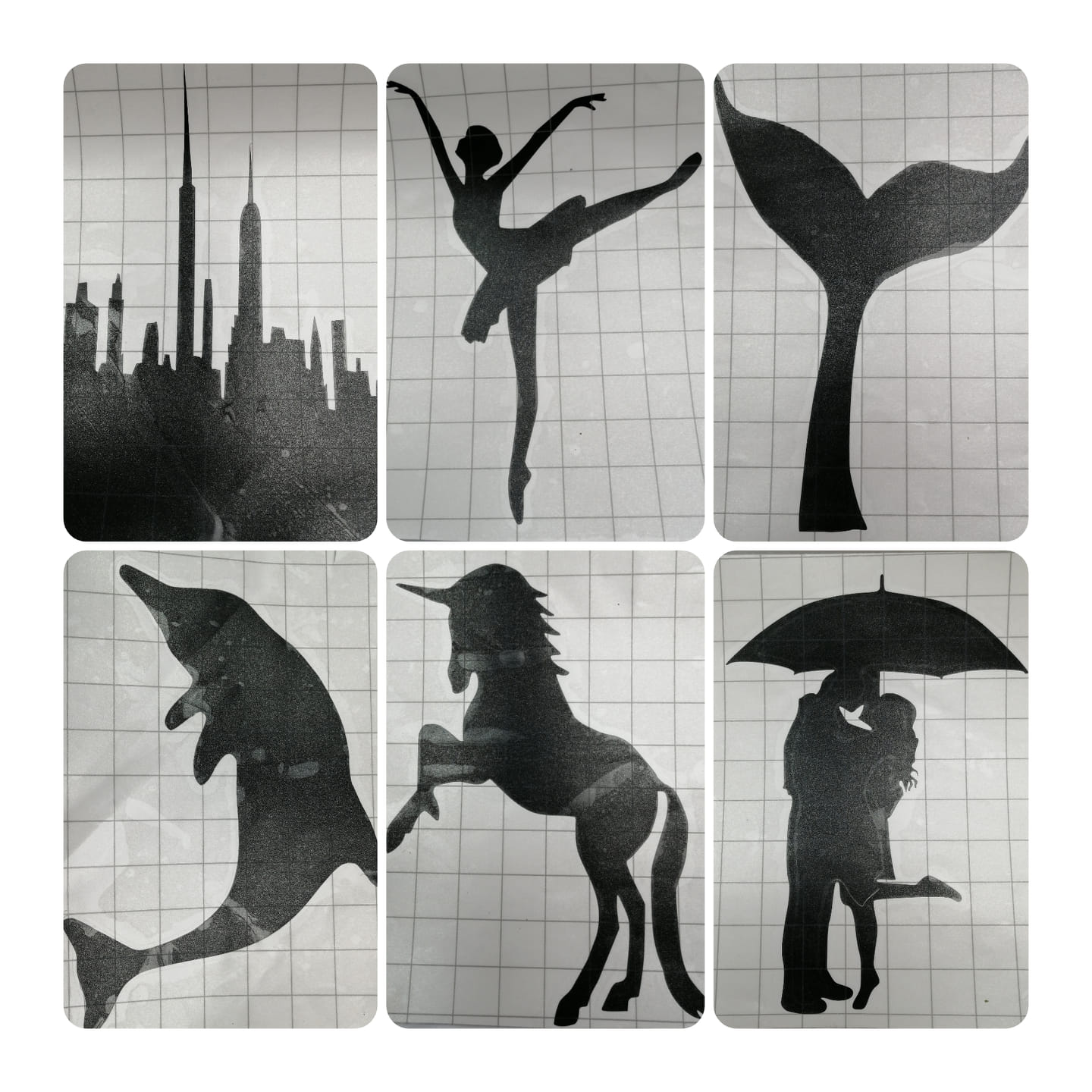 Vinyl sticker shapes