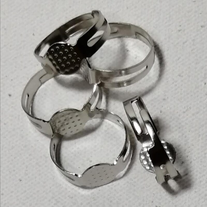 Blank Metal Adjustable Ring 7mm