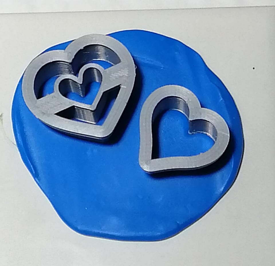 Polymer Clay Cutter Valentine Heart Hoop Combo - Image 3