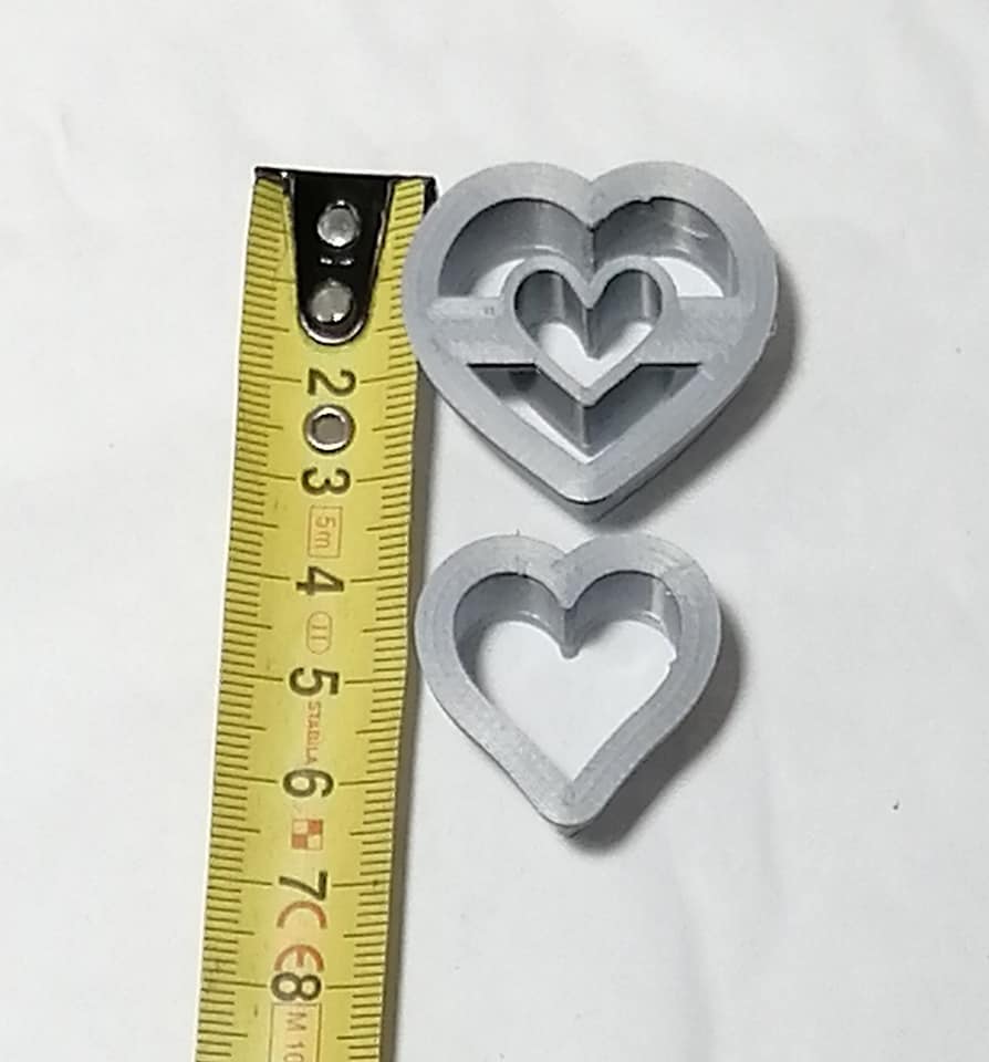 Polymer Clay Cutter Valentine Heart Hoop Combo - Image 2