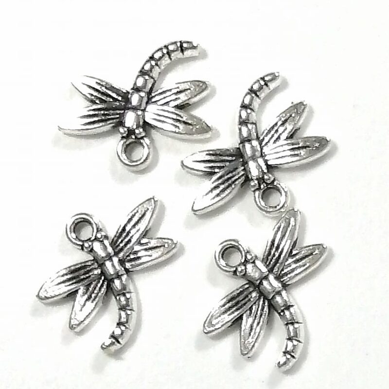 Metal Charm Mini Dragonfly 1.5cm